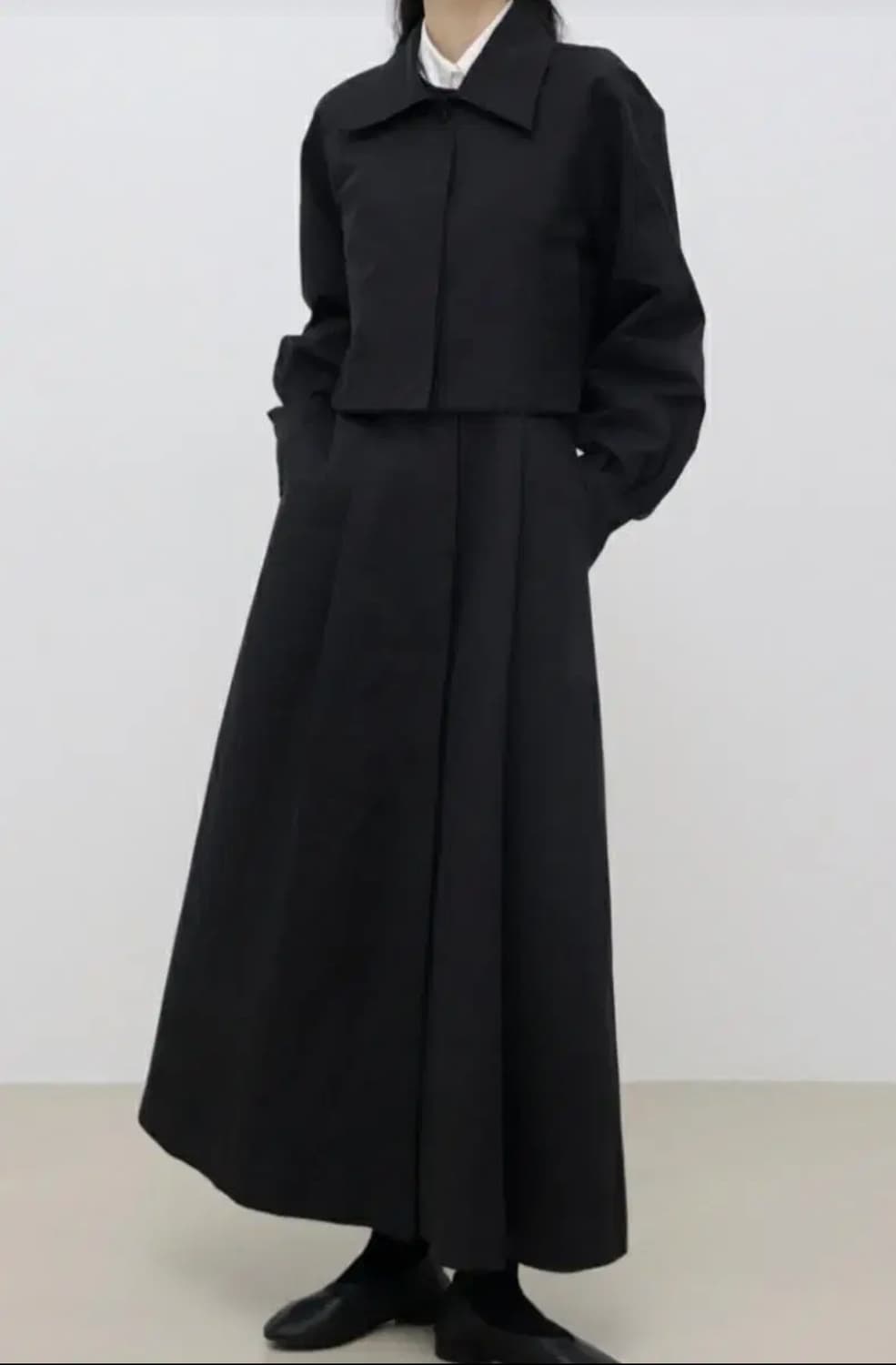 트리밍버드 3-way 트렌치코트 블랙 상품이미지2