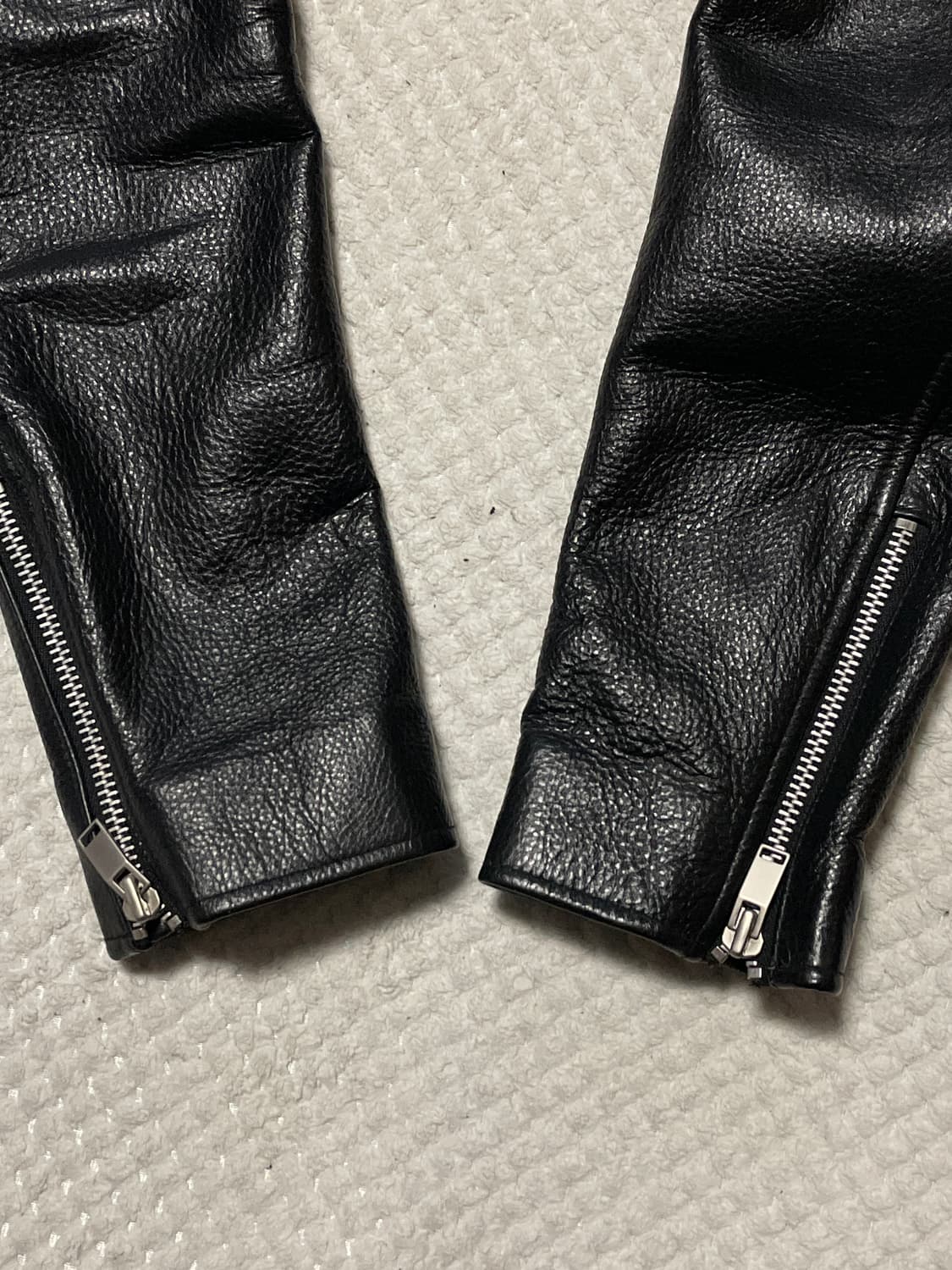 광희시장 웨스턴 무드 카우하이드 소가죽 레더 자켓 상품이미지5