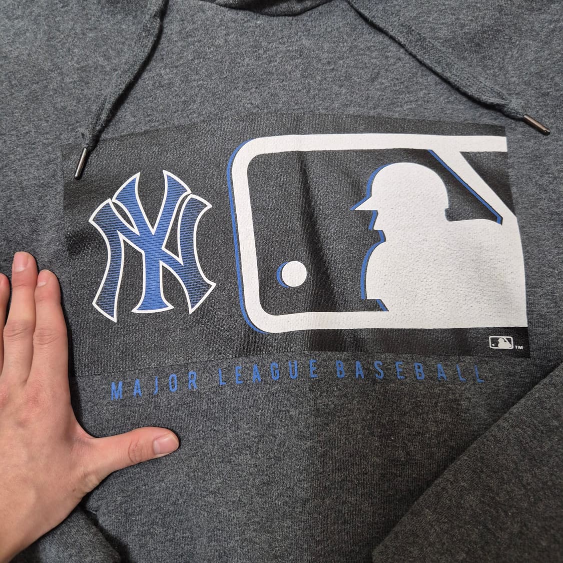 MLB 엠엘비 빅프린팅 남성 기모 후드티 상품이미지5