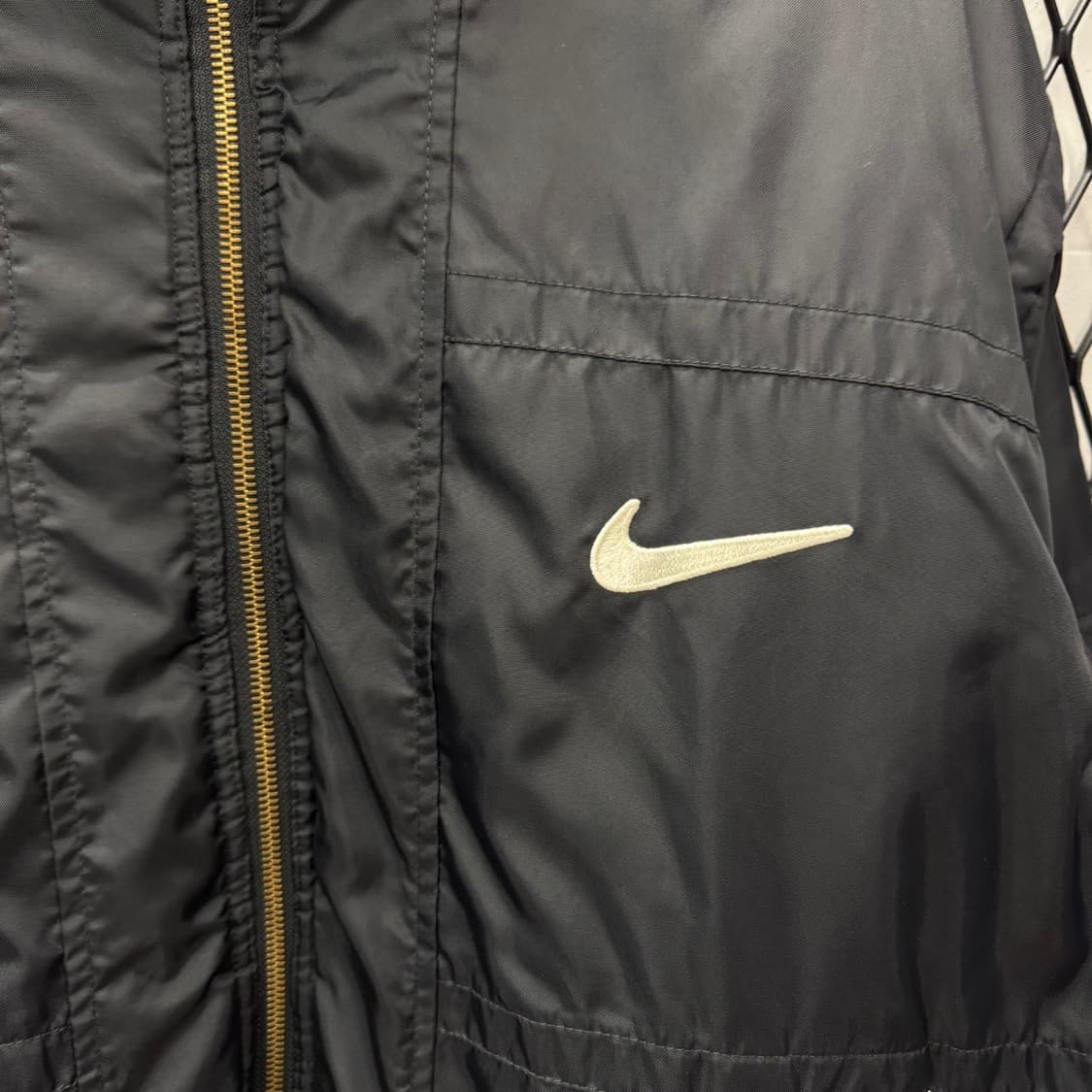 00s 나이키 나일론 점퍼 후면 빅 스우시 로고 포인트 블랙 상품이미지5