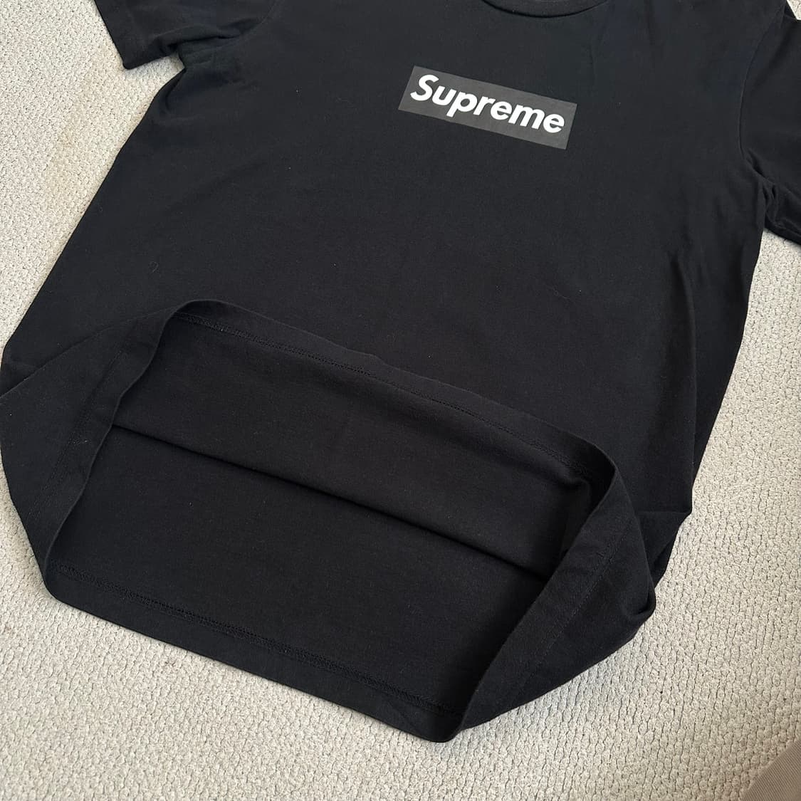 슈프림 블랙 박스로고 티셔츠 상품이미지8