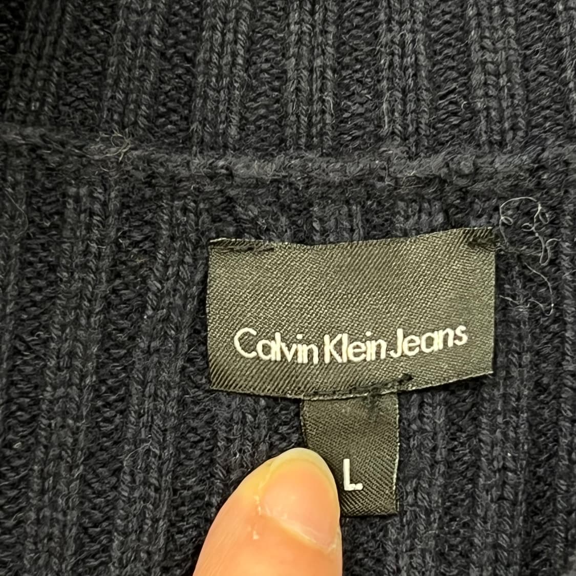 캘빈클라인 골지 니트 집업 r2481 상품이미지5