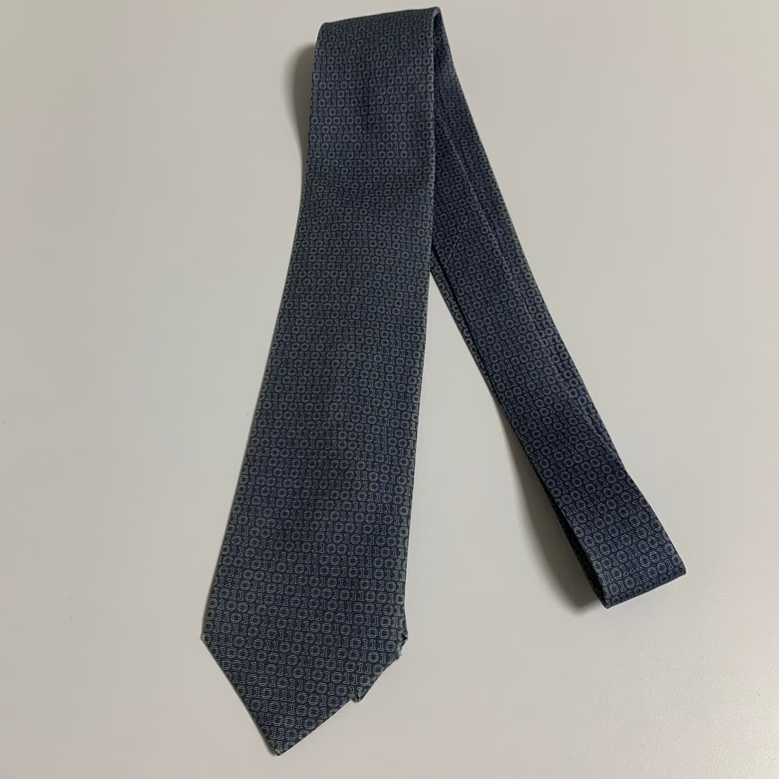 에르메스 빈티지 중고넥타이 B+등급 8cm 신형라벨 상품이미지9