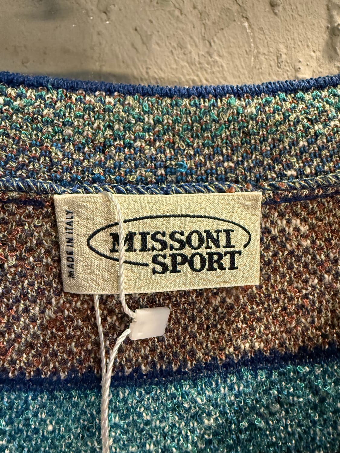 미쏘니 스포츠 MISSONI 멀티패턴 코튼 블렌드 니트 L 상품이미지5