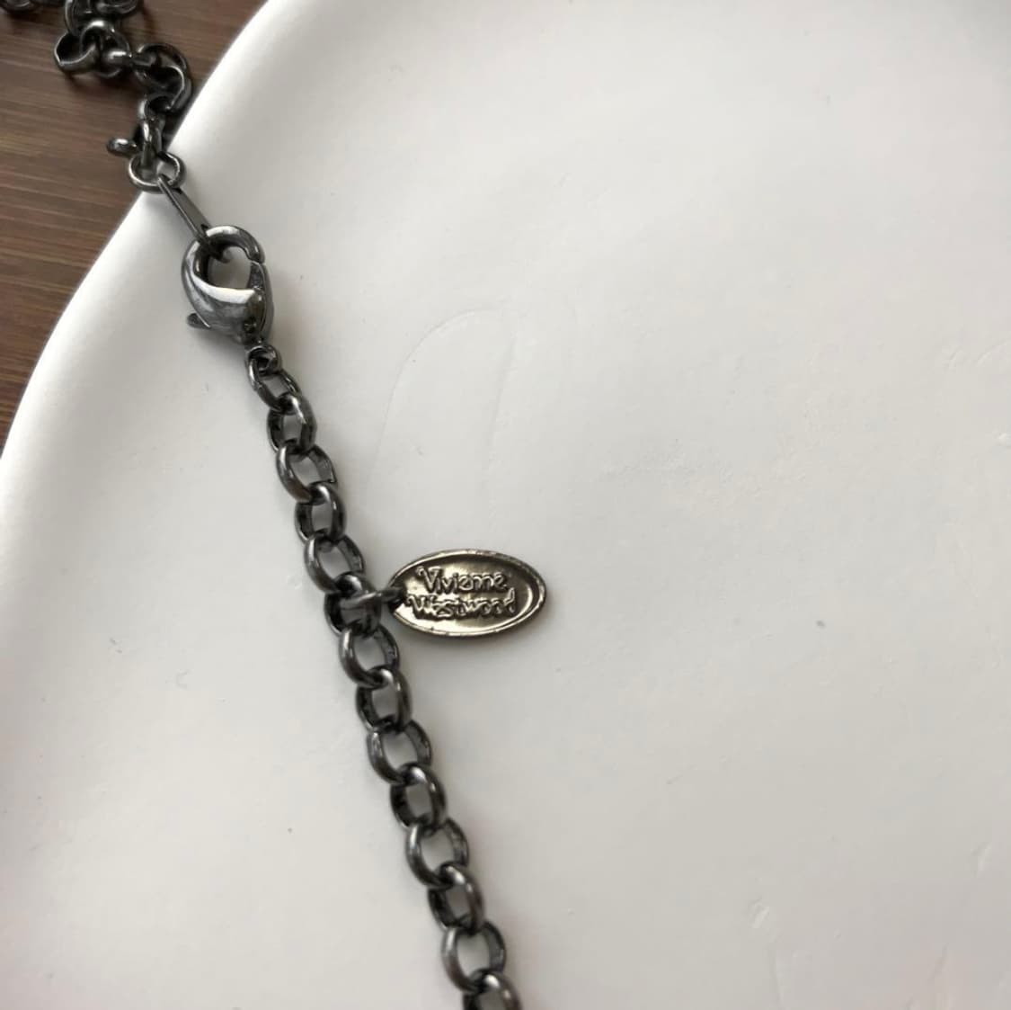 비비안웨스트우드 아카이브 엔틱 황동 블랙 원석 빅orb 팬던트 목걸이 상품이미지6