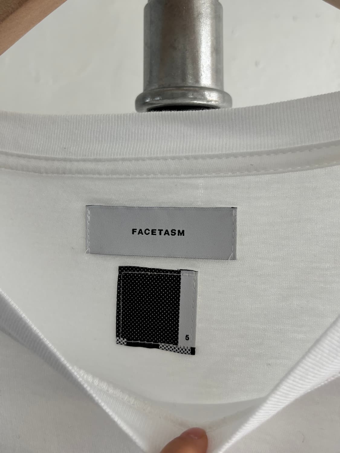 Facetasm 파세타즘 테이프 오버 화이트 티셔츠 상품이미지9