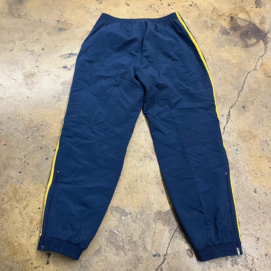 [정품/95] 아디다스 네이비 옐로우 삼선 트레이닝 바지 b10 상품이미지3