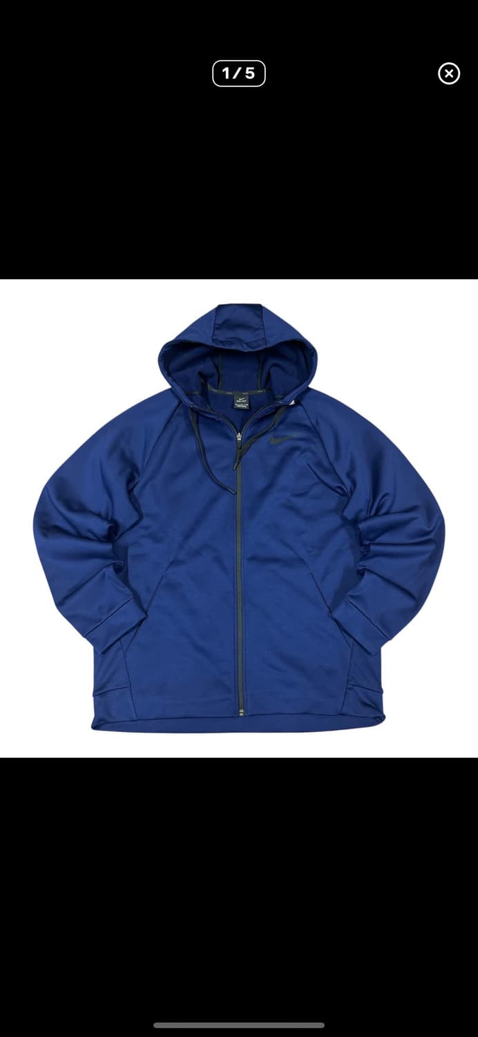 (바배) 나이키 기모 후드 집업 상품이미지1