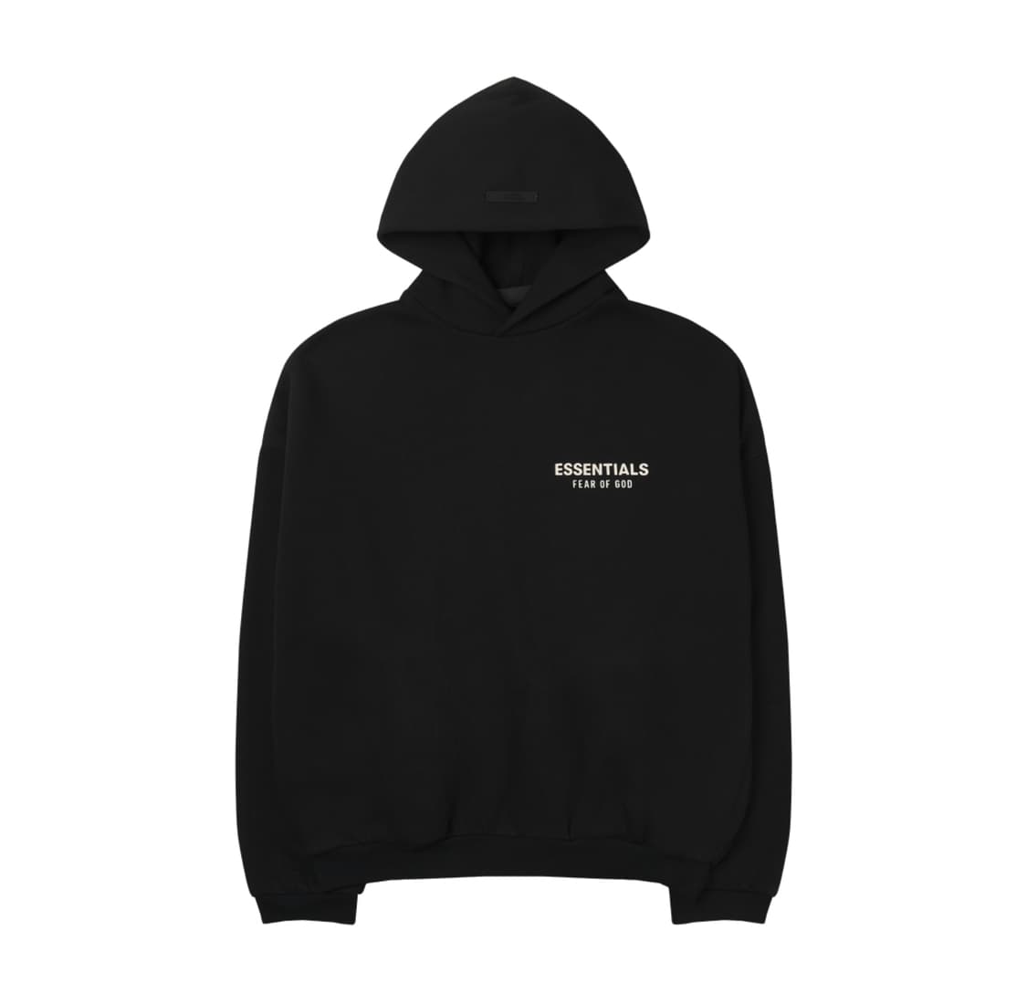[L]피어오브갓 에센셜 플리스 후드 블랙 상품이미지1
