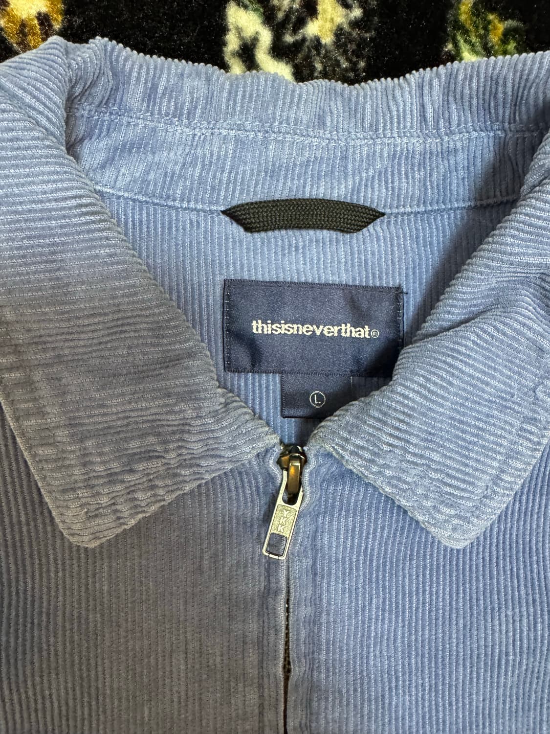 [L] 디스이즈네버댓 워시드 코듀로이 집 자켓 라이트 인디고 상품이미지4