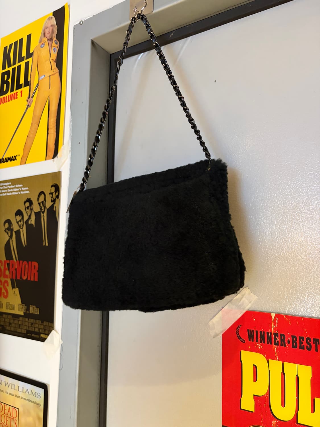 밍크 퍼 블랙 체인 숄더백 상품이미지3