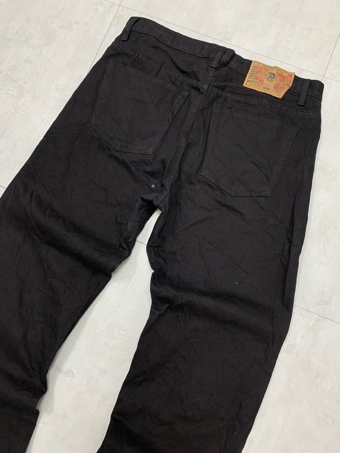 디젤 블랙 코튼 팬츠 #527 상품이미지7