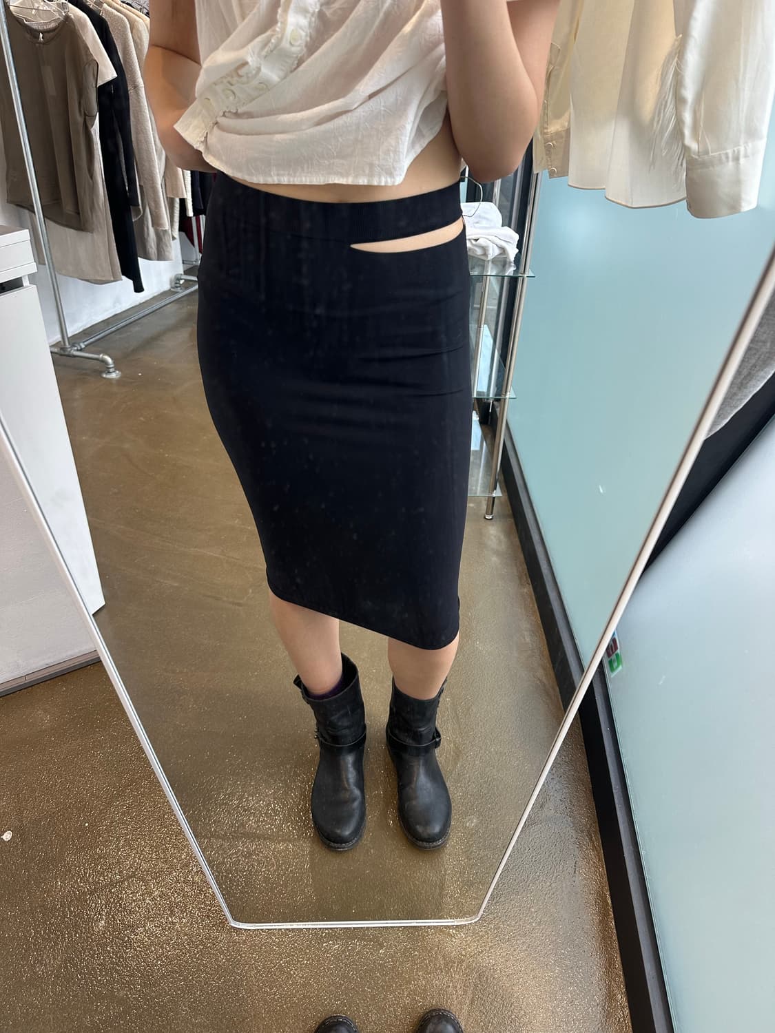Helmut Lang Nylon Skirt 상품이미지1