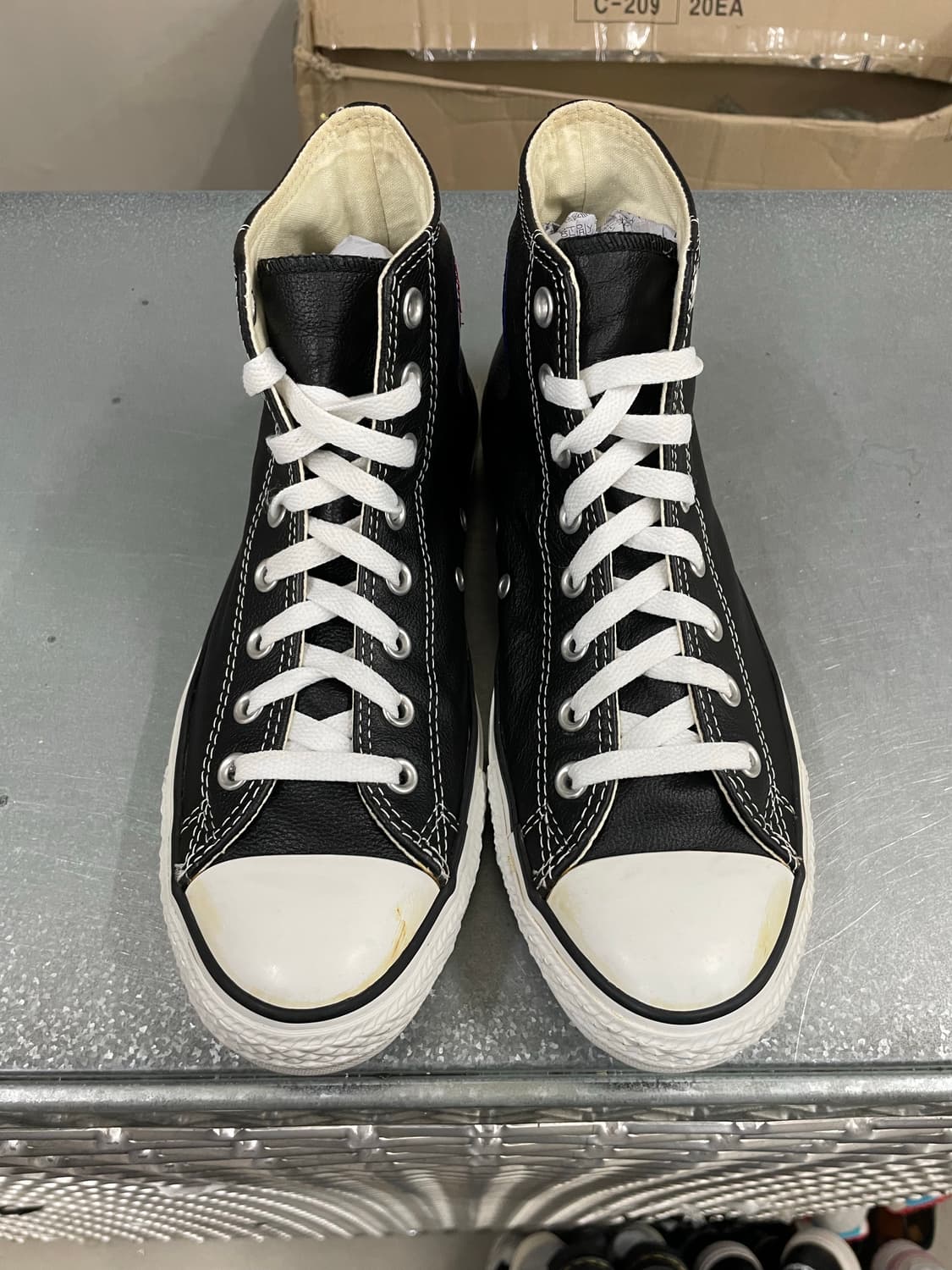 척테일러 올스타 클래식 레더 블랙 270 상품이미지5