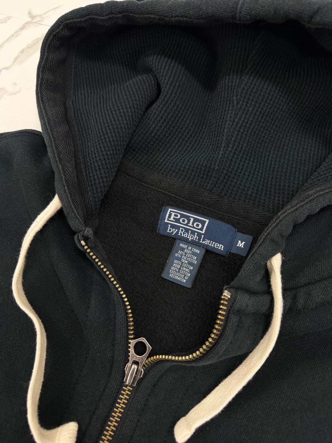 폴로 랄프로렌 블랙 후드 집업 상품이미지3