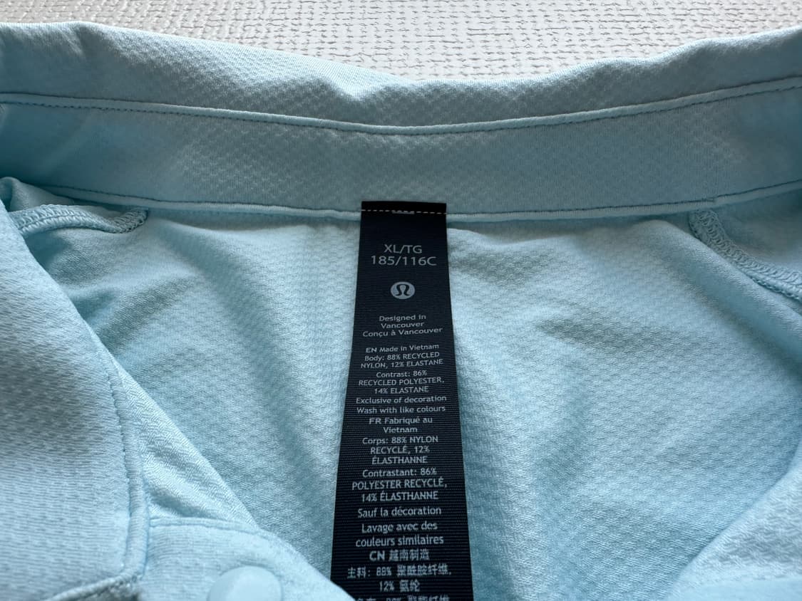 룰루레몬 스카이블루 반팔 XL 상품이미지2