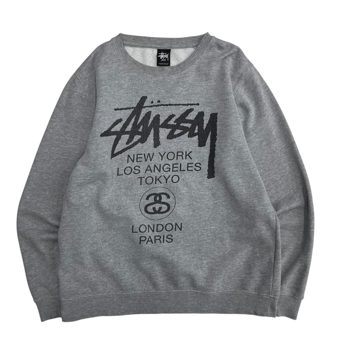 스투시 센터로고 그레이 맨투맨 상품이미지2