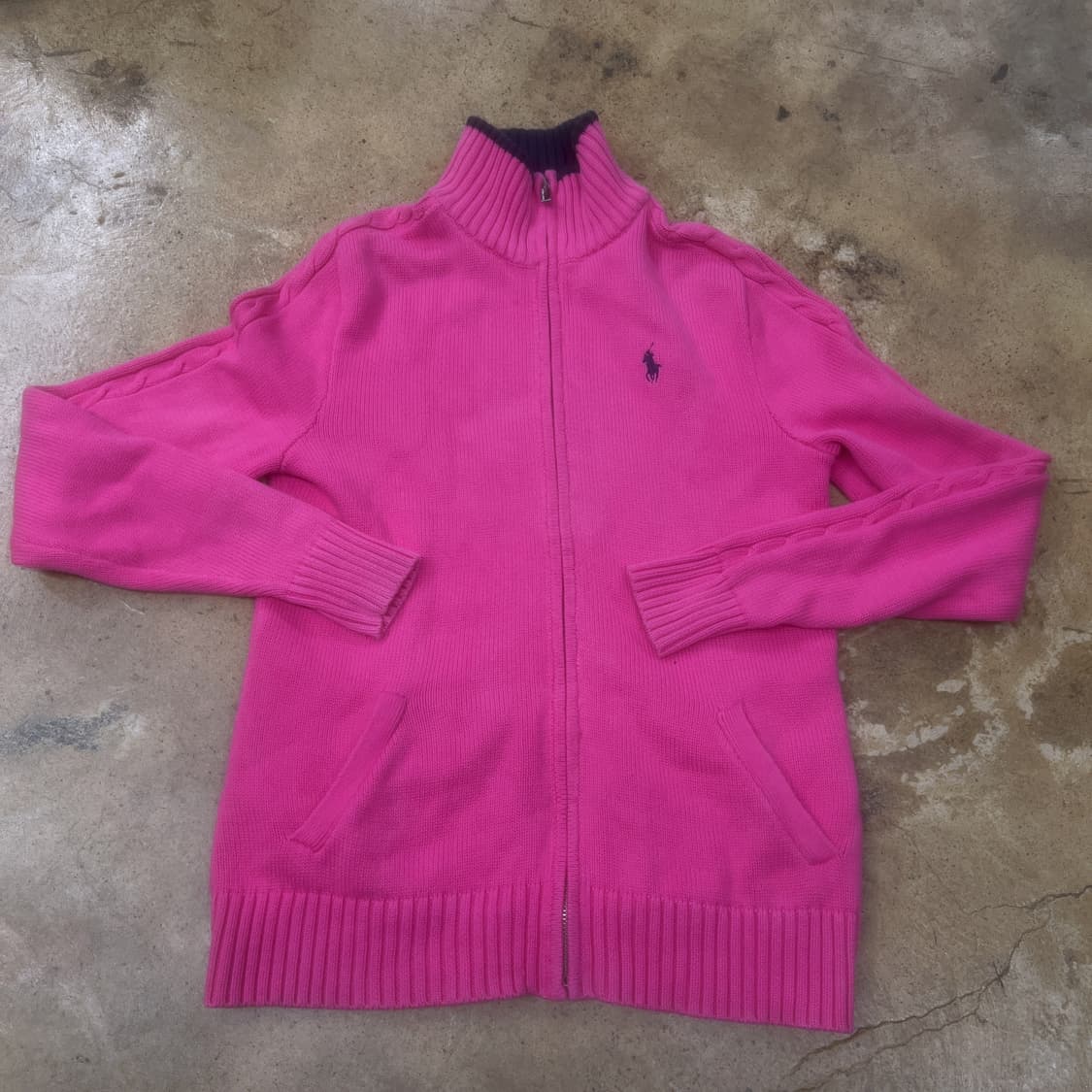 폴로 랄프로렌 핫핑크 니트 집업  상품이미지2