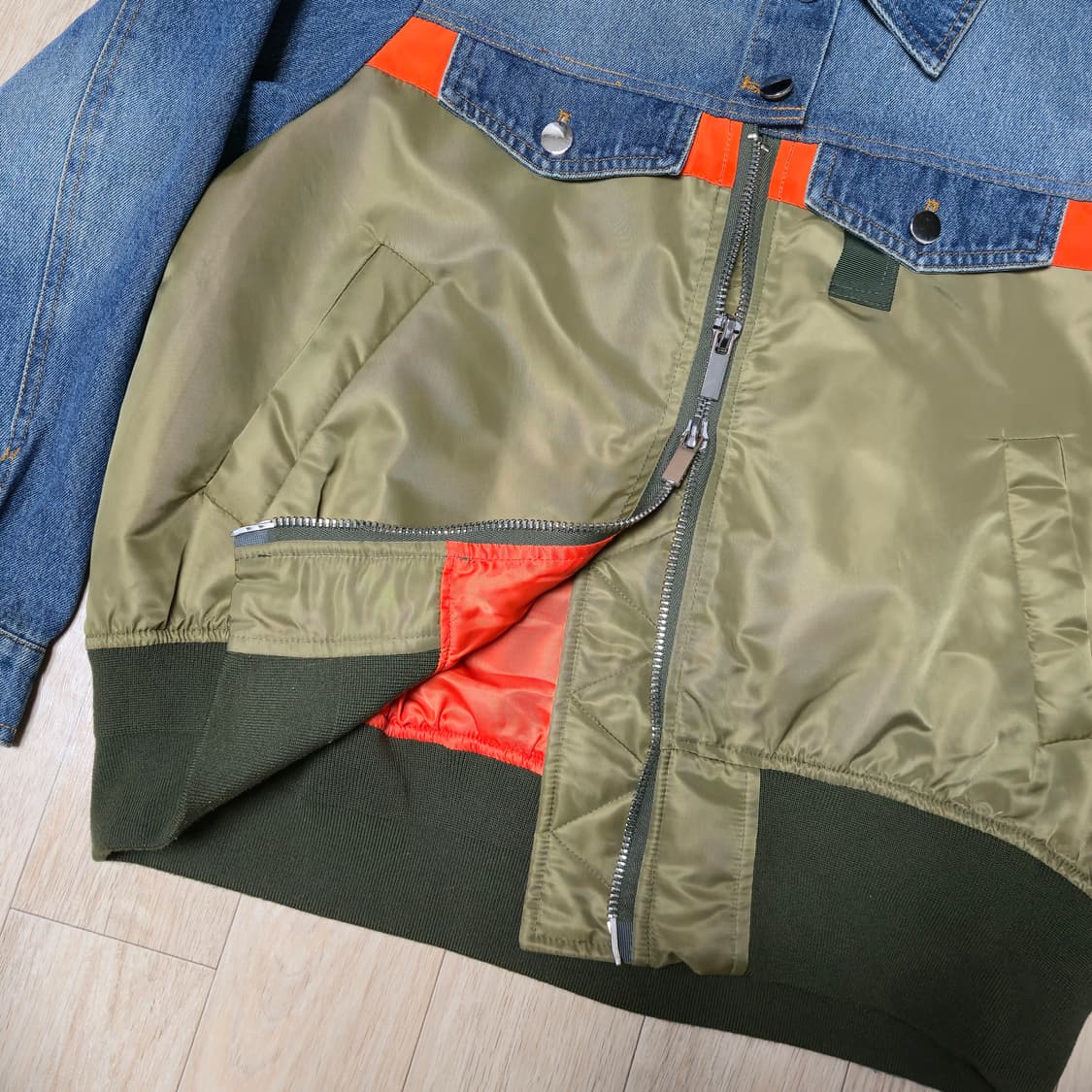 POPULAR DRIFT MA-1 항공 데님트러커 자켓 상품이미지3