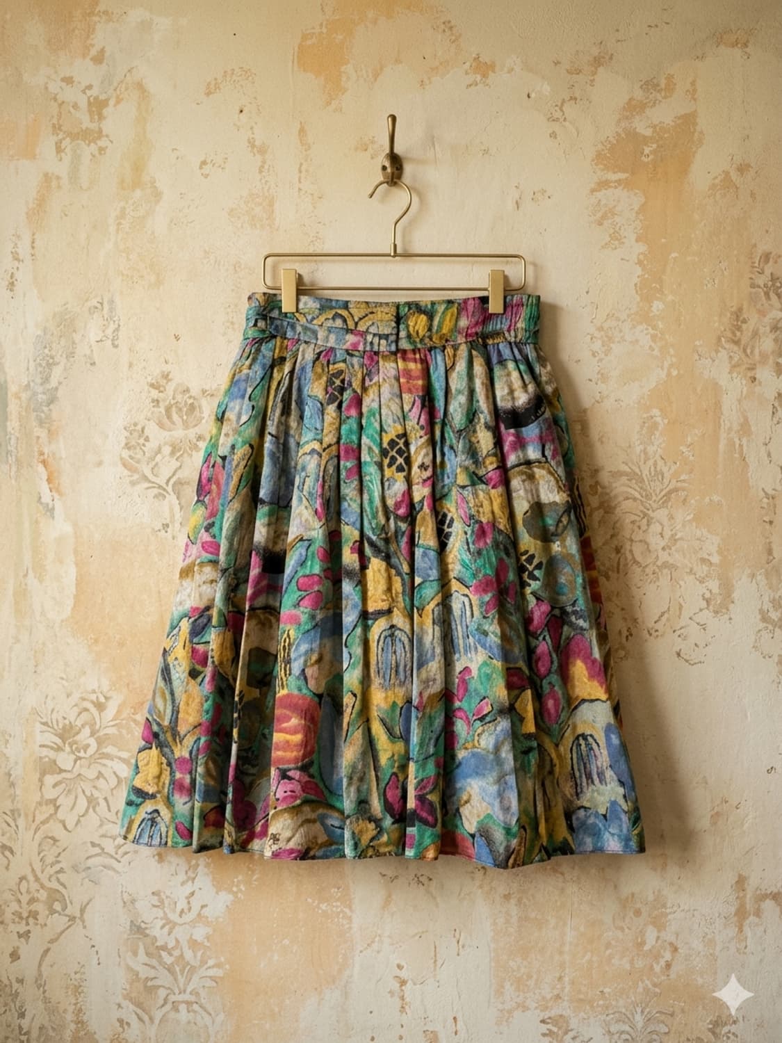 프랑스수채화 패턴스커트 상품이미지3