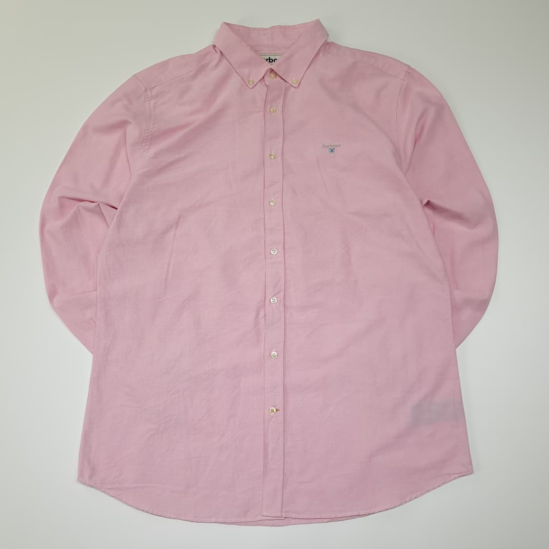 CL713 L 바버 코튼 버튼다운 옥스포드 핑크 셔츠 남방 상품이미지1
