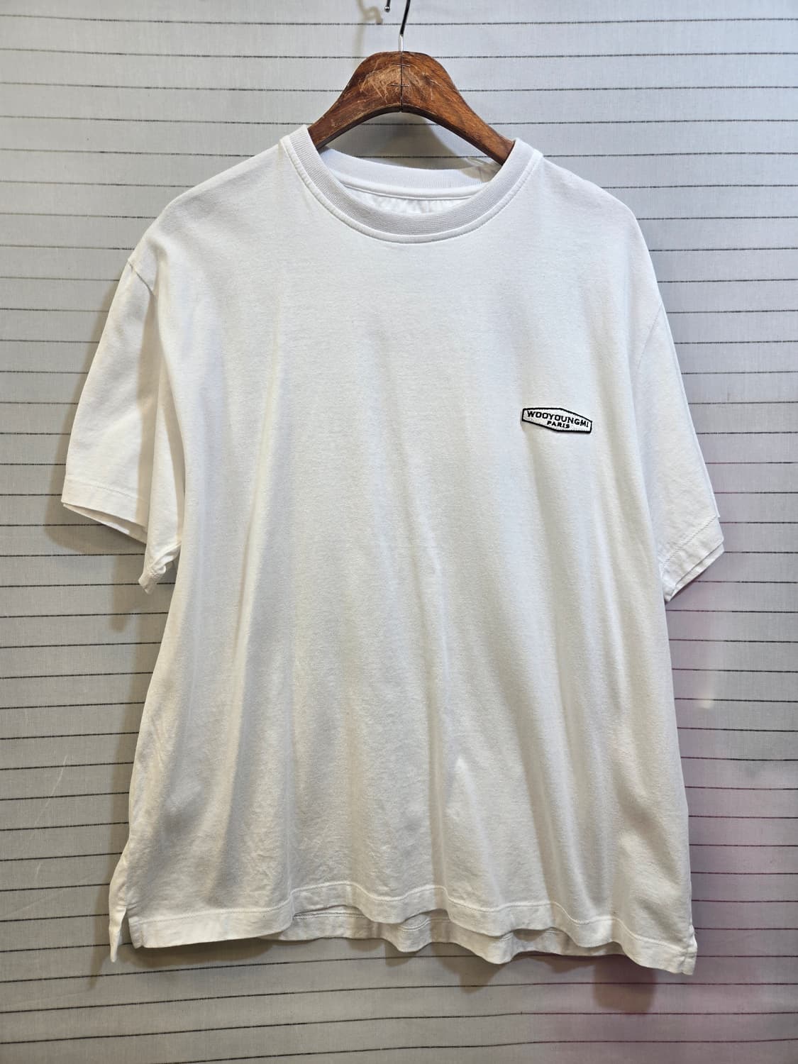 우영미 (정품)반팔 화이트셔츠 상품이미지1