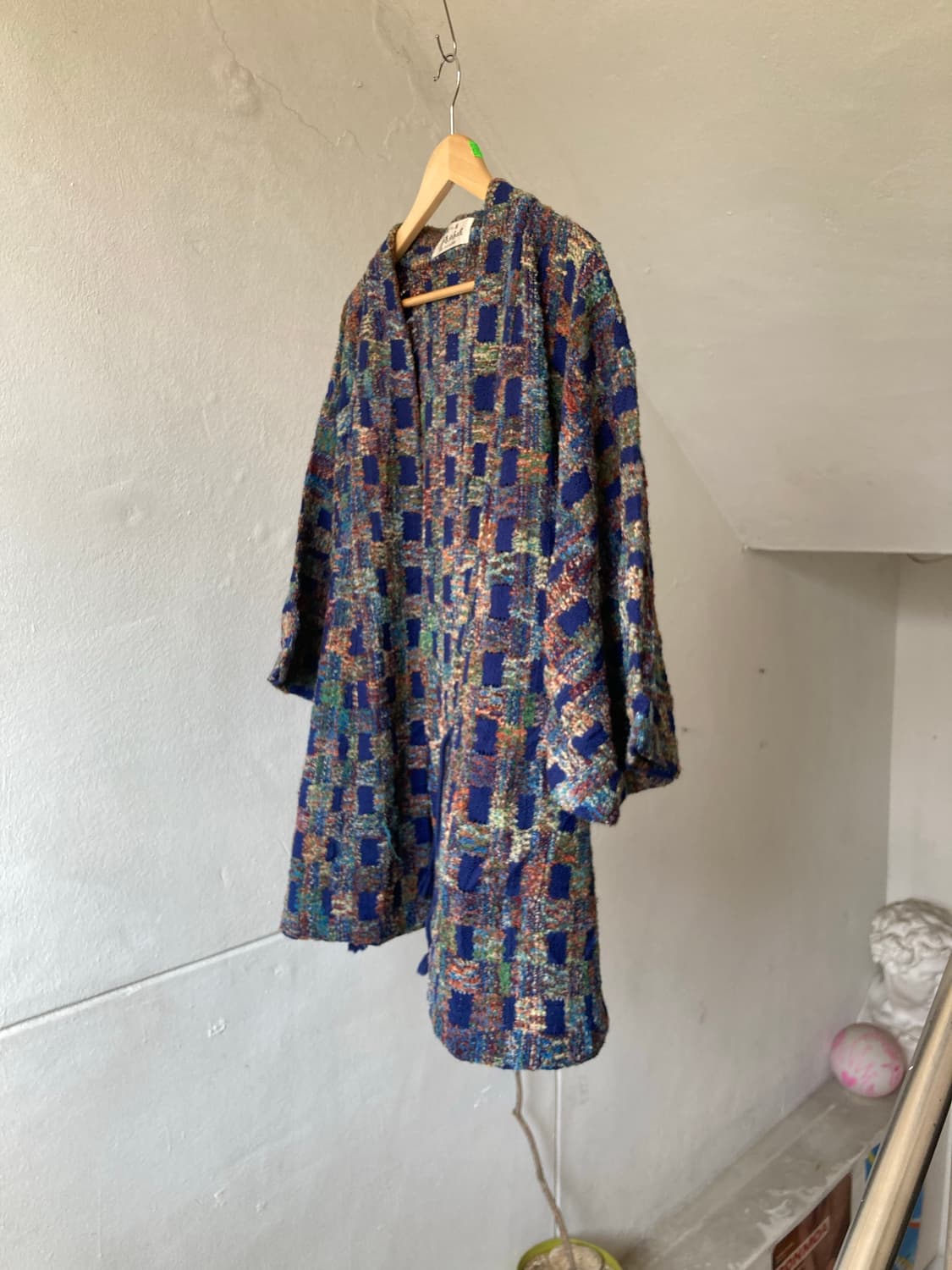 일본 감성 울 직조 가운 상품이미지4