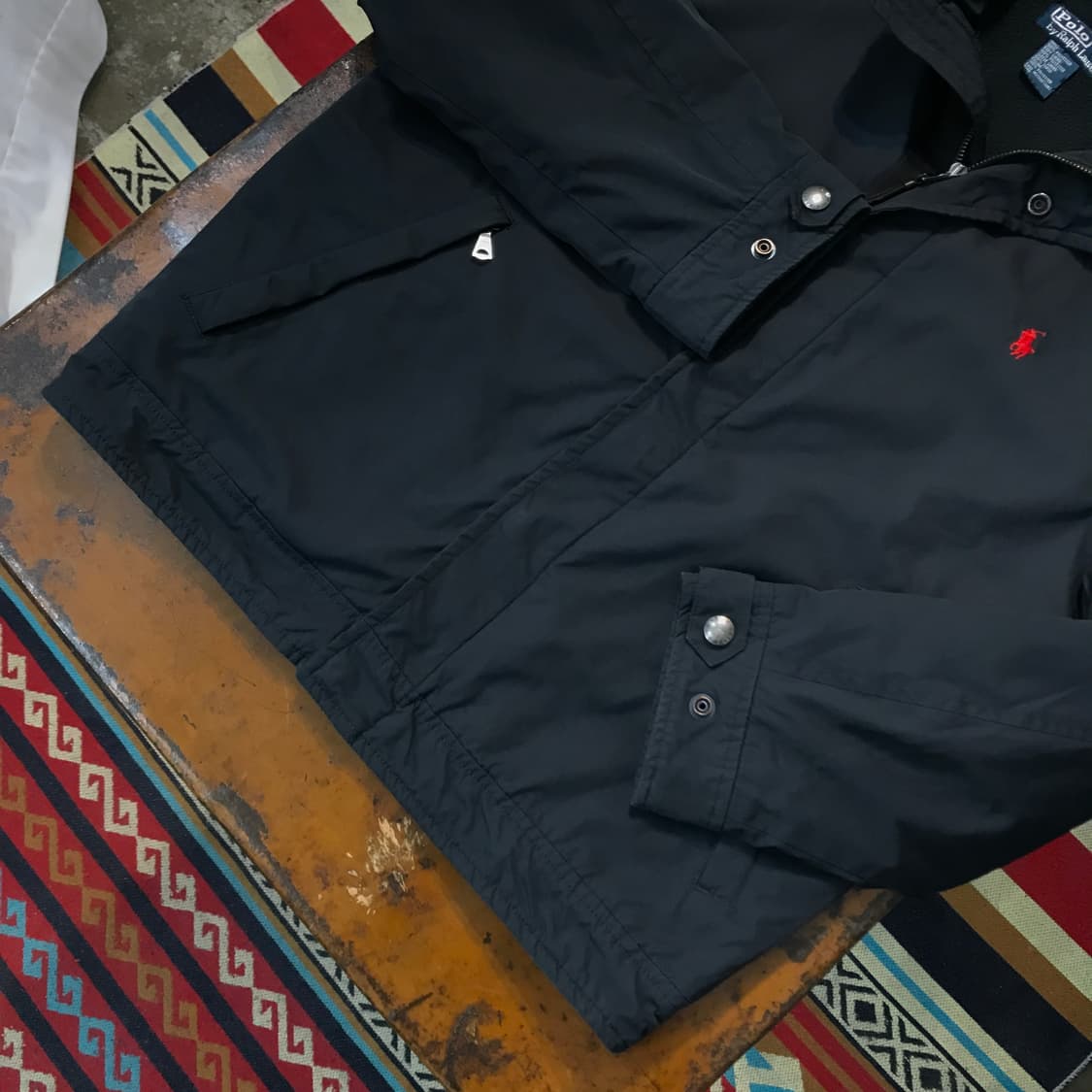 폴로랄프로렌 블랙 집업 블루종 페리자켓 남성 102 105 여성 프리 상품이미지3