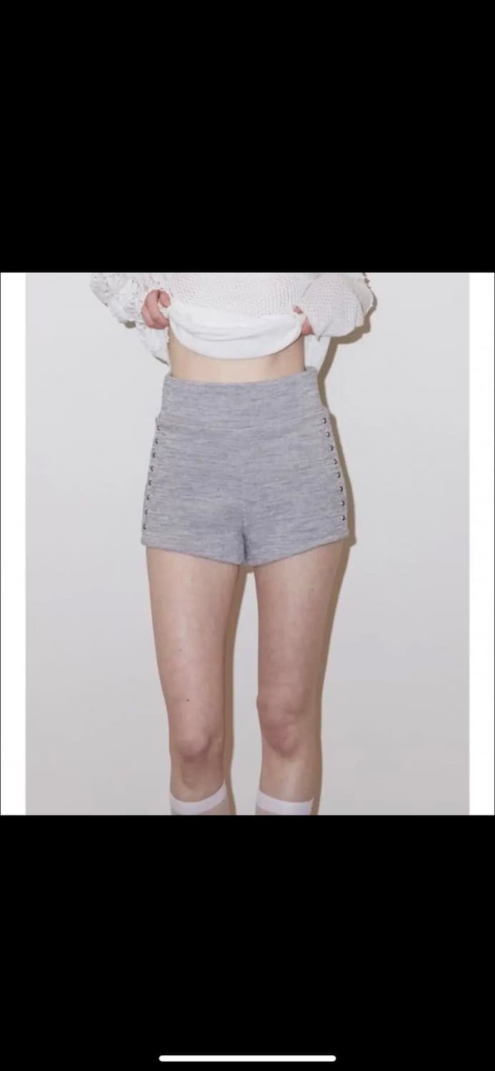 폴리수엠 스터드 돌핀팬츠 그레이 2size 상품이미지2
