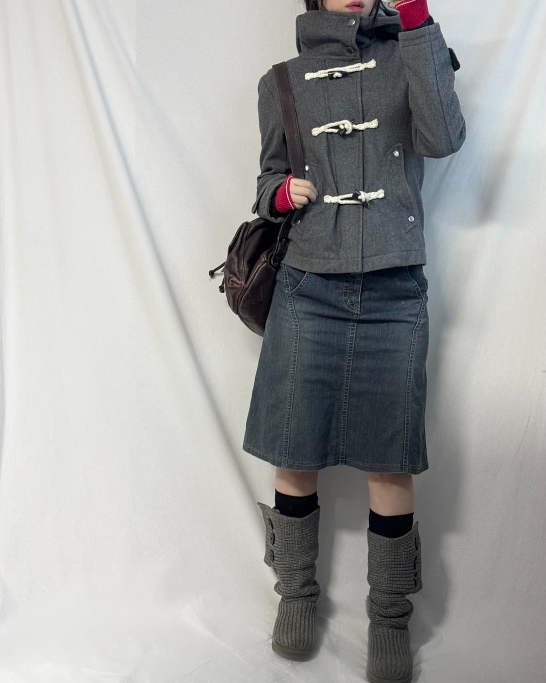 후디드 울 더플 코트  상품이미지7