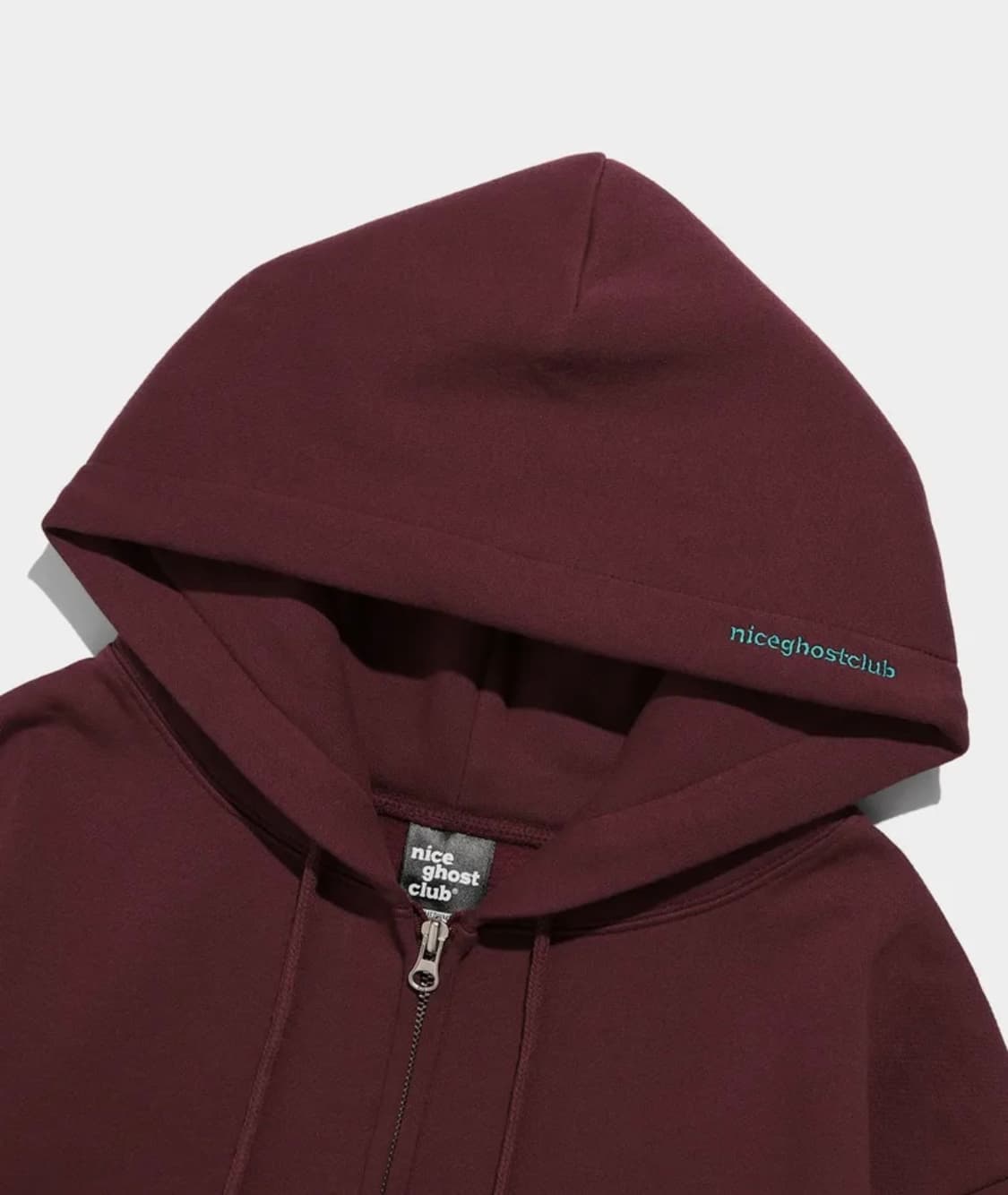 나이스고스트클럽 6EYES DOG ZIP HOODIE_BURGUNDY 상품이미지2