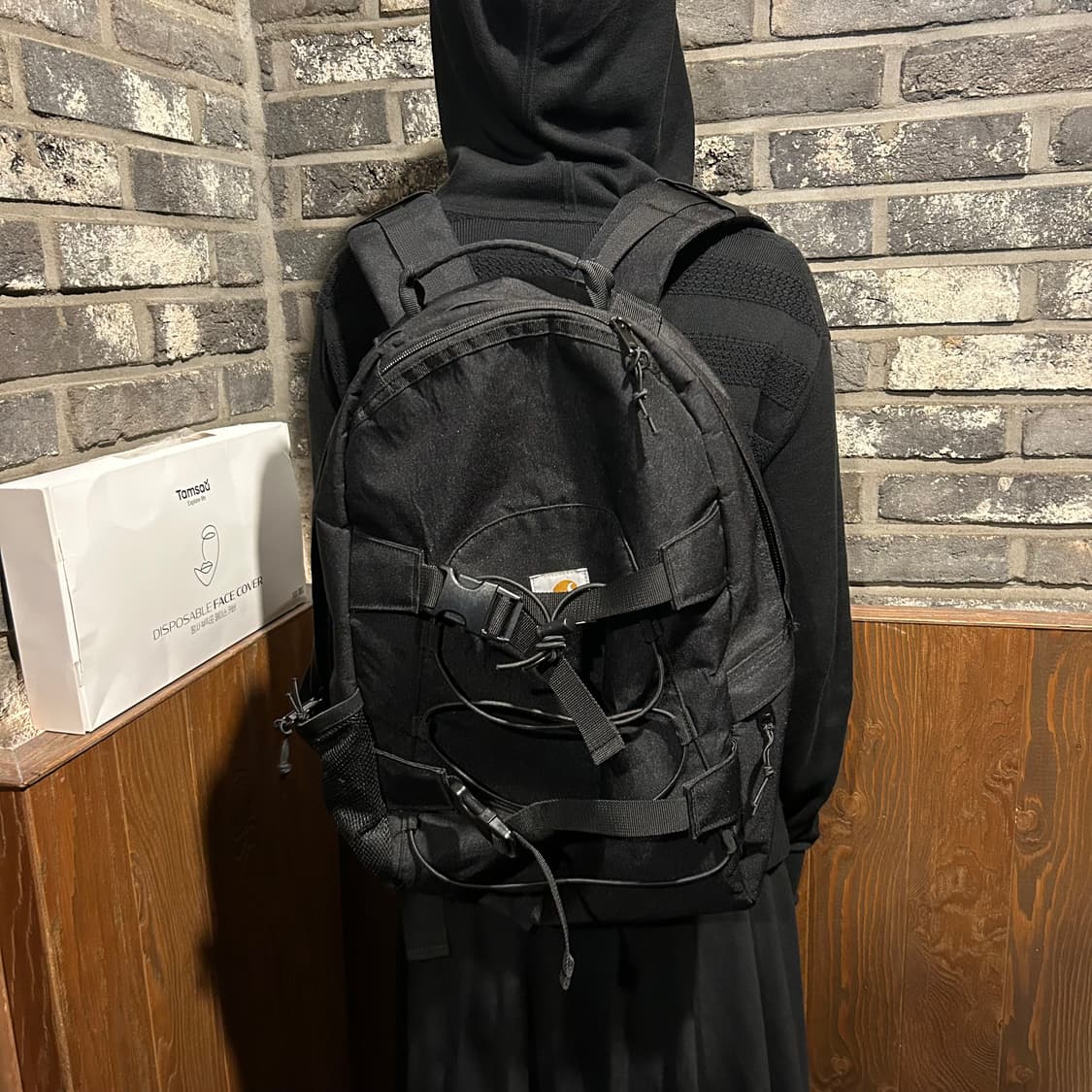 칼하트 WIP 킥플립 백팩 가방 블랙 상품이미지10