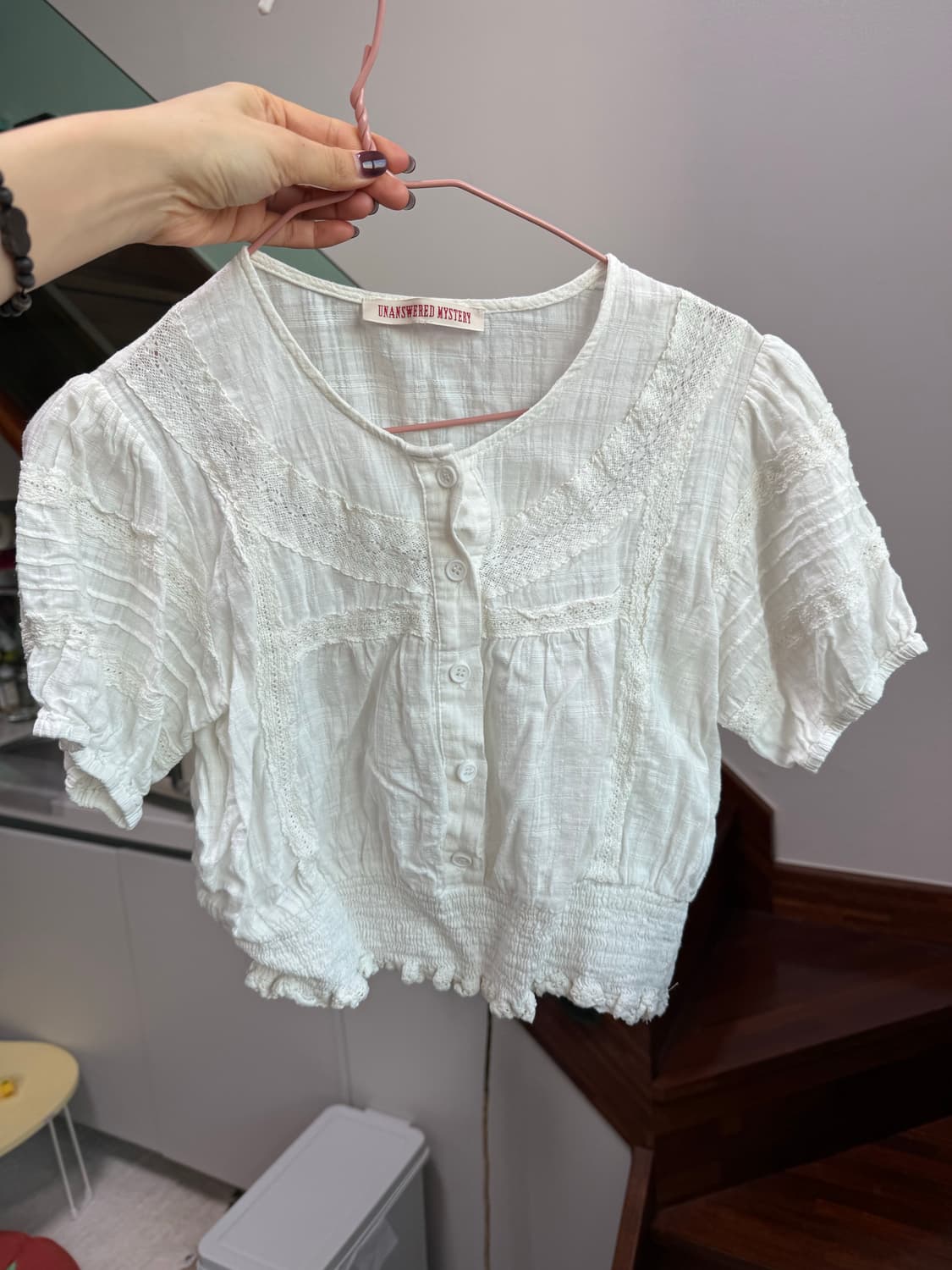 쉬이즈큐트 블라우스 볼터치 상품이미지1