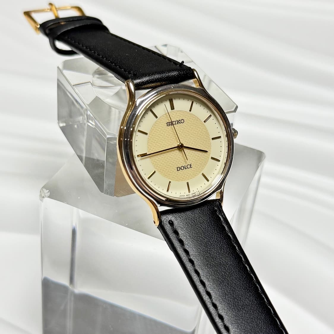 80's90's 세이코 빈티지  돌체 콤비 텍스처 다이얼 워치 상품이미지4