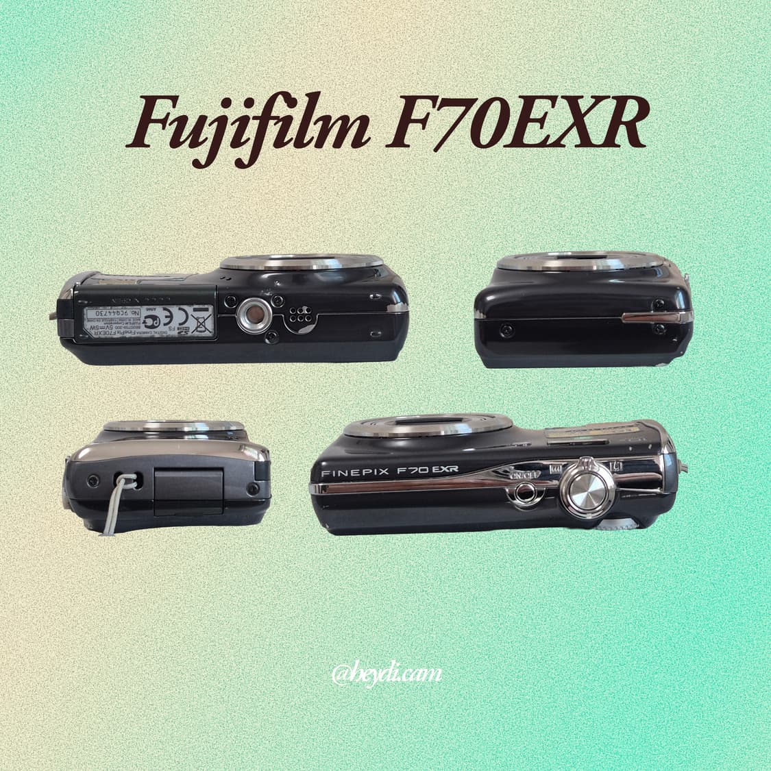 (아일릿원희) 후지 F70EXR(fuji F70EXR) 블랙 상품이미지3