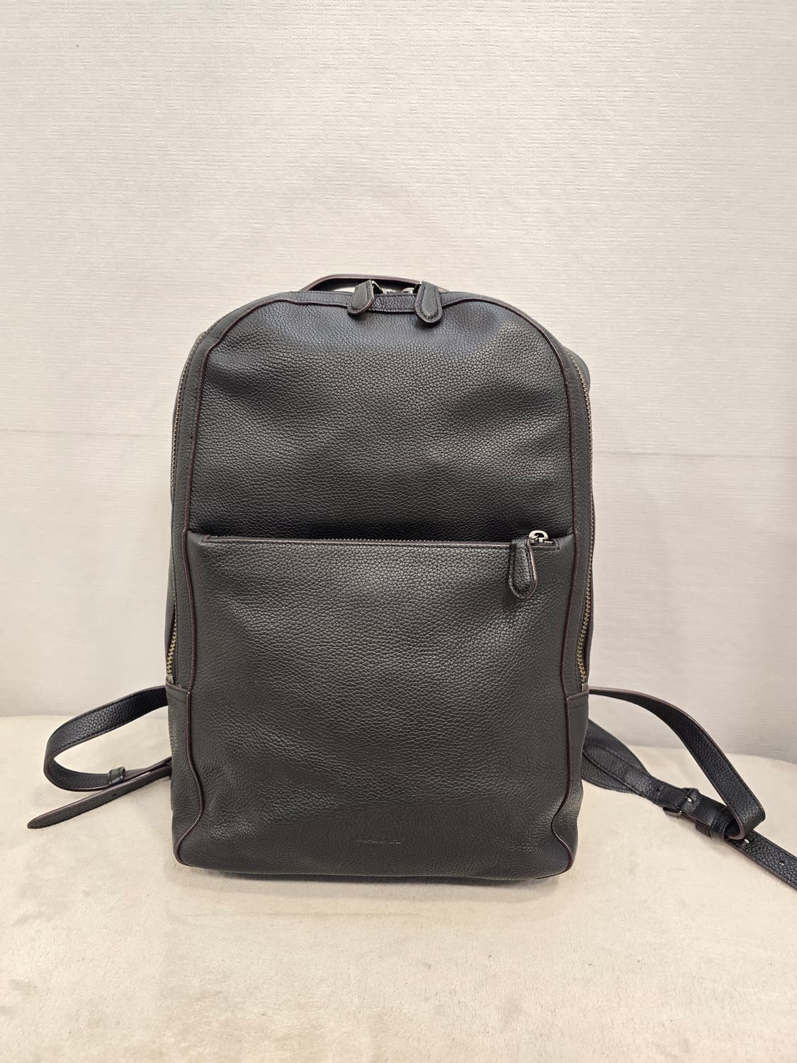 코치 남여공용 가죽 백팩 블랙 상품이미지1