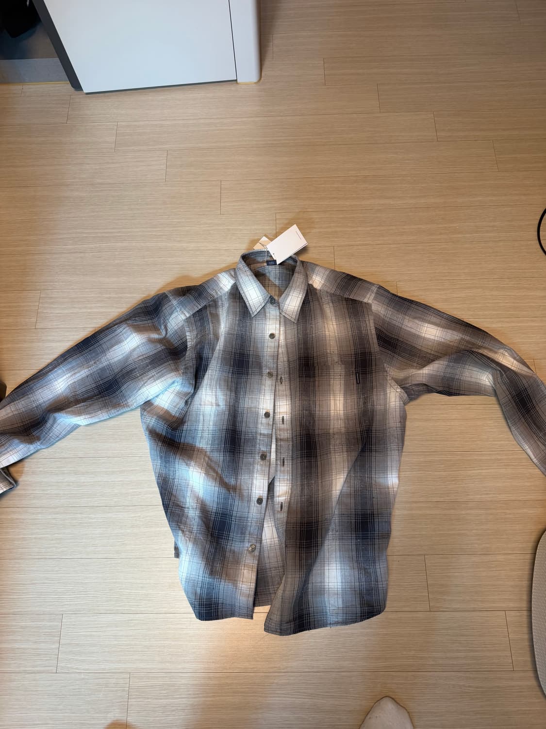 디스이즈네버댓 넵 쉐도우 체크셔츠 m 상품이미지1