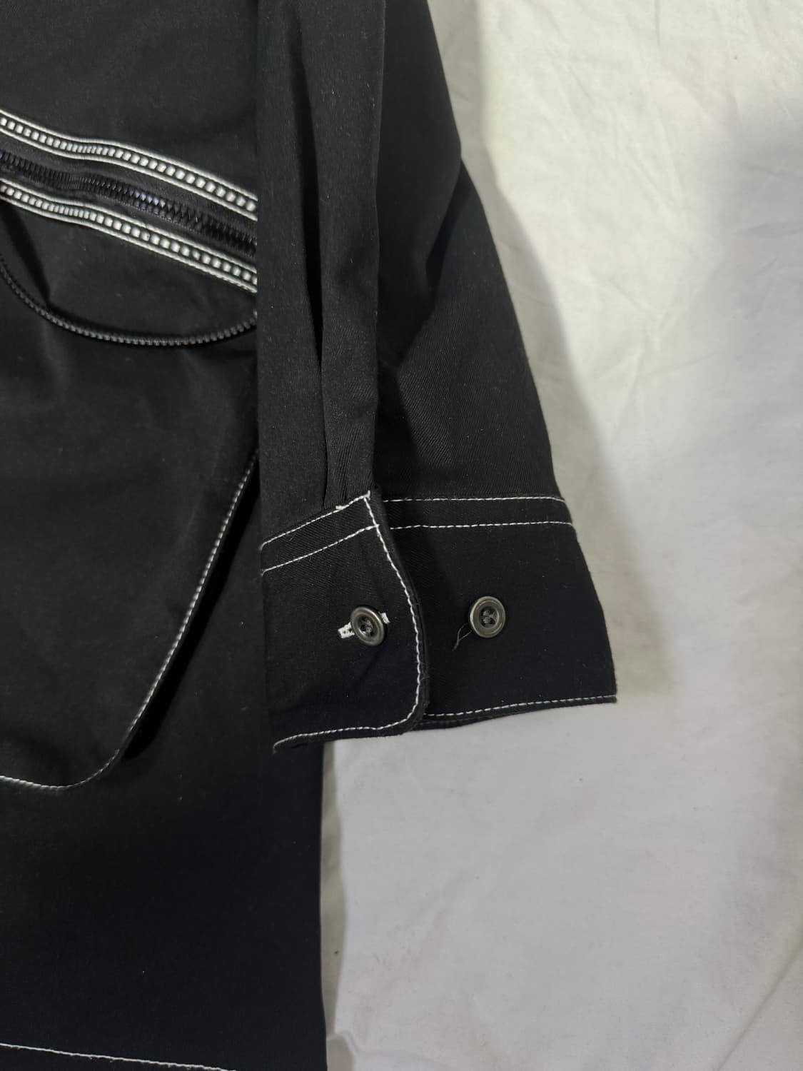 Kyoko huga 이중 버튼 셔츠형 롱 자켓 아방가르드 상품이미지7