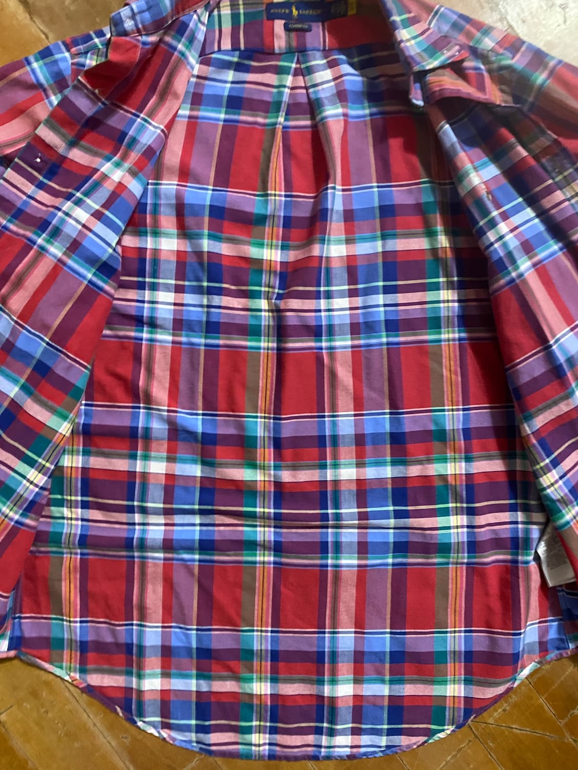 랄프로렌 클래식핏 체크 셔츠 S (100~105) 상품이미지4