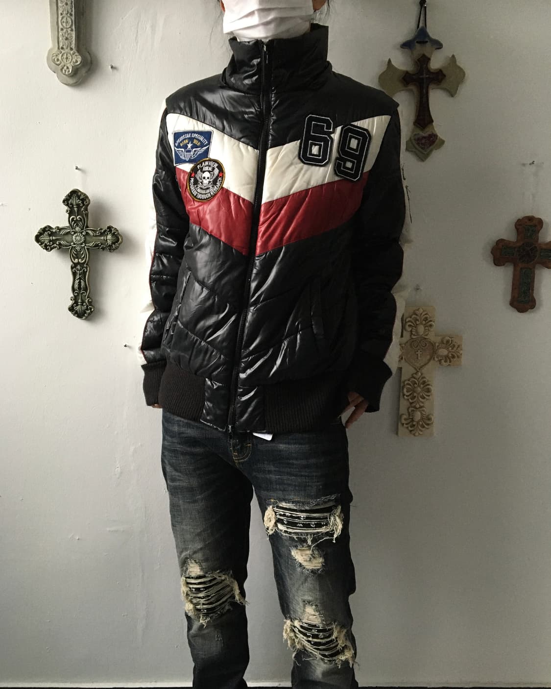 Racing mood high neck jumper 상품이미지1