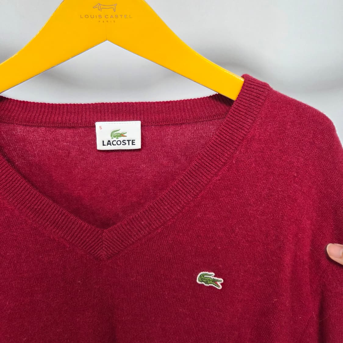 라코스테 남성 브이넥니트(5사이즈 105) 상품이미지3