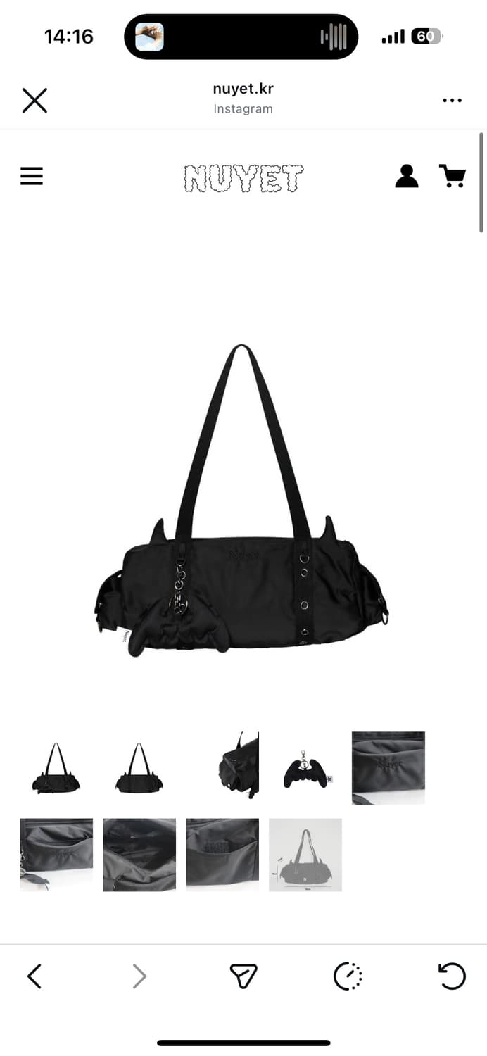 데빌 라운드 보스턴 백 블랙 상품이미지1