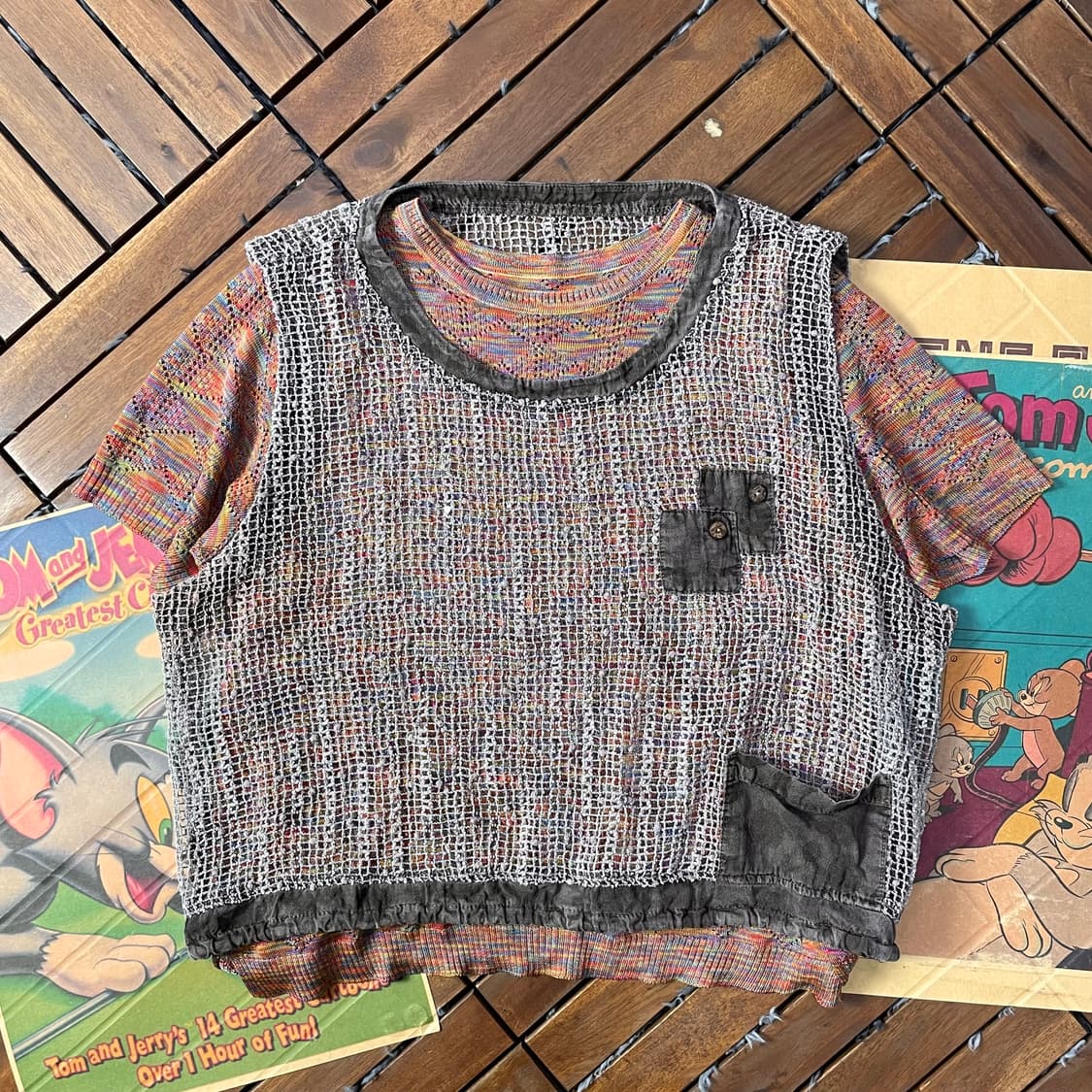 [F]빈티지 히피 레이어드 베스트  상품이미지6