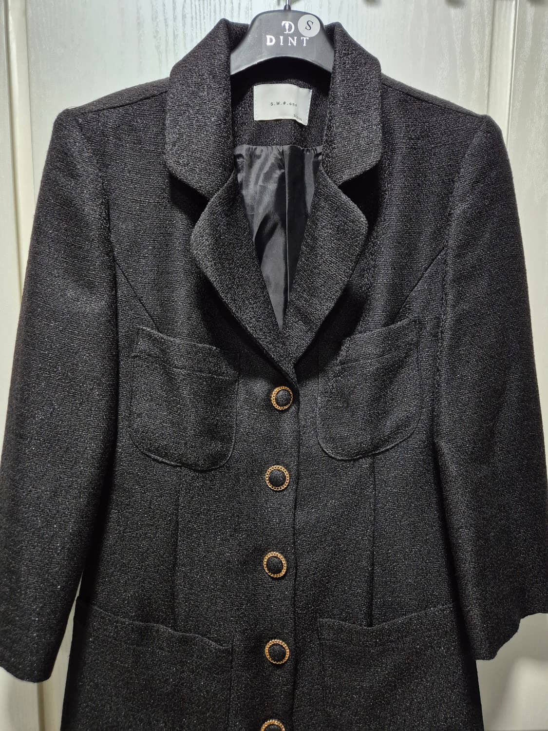 (타임세일)(새상품)딘트 롱 트위드 원피스 상품이미지2