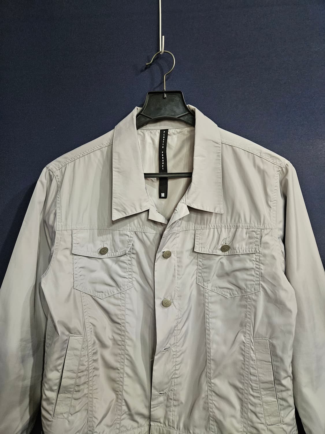 플라스틱 프로덕트 라이트그레이 남성 세미오버핏 95 방풍자켓  상품이미지7