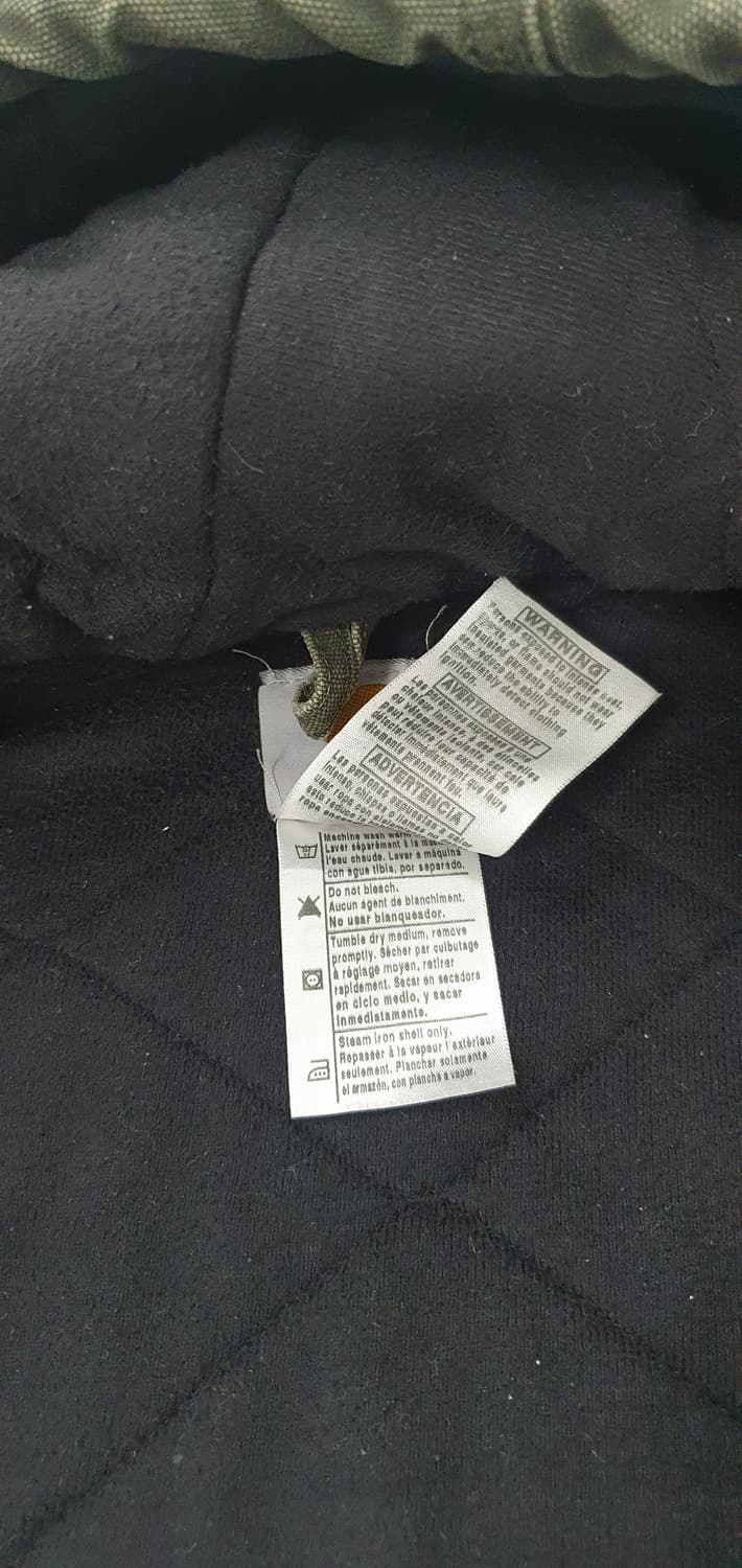 칼하트 j130 MOS 샌드스톤 액티브 후드 자켓 xxl 상품이미지7