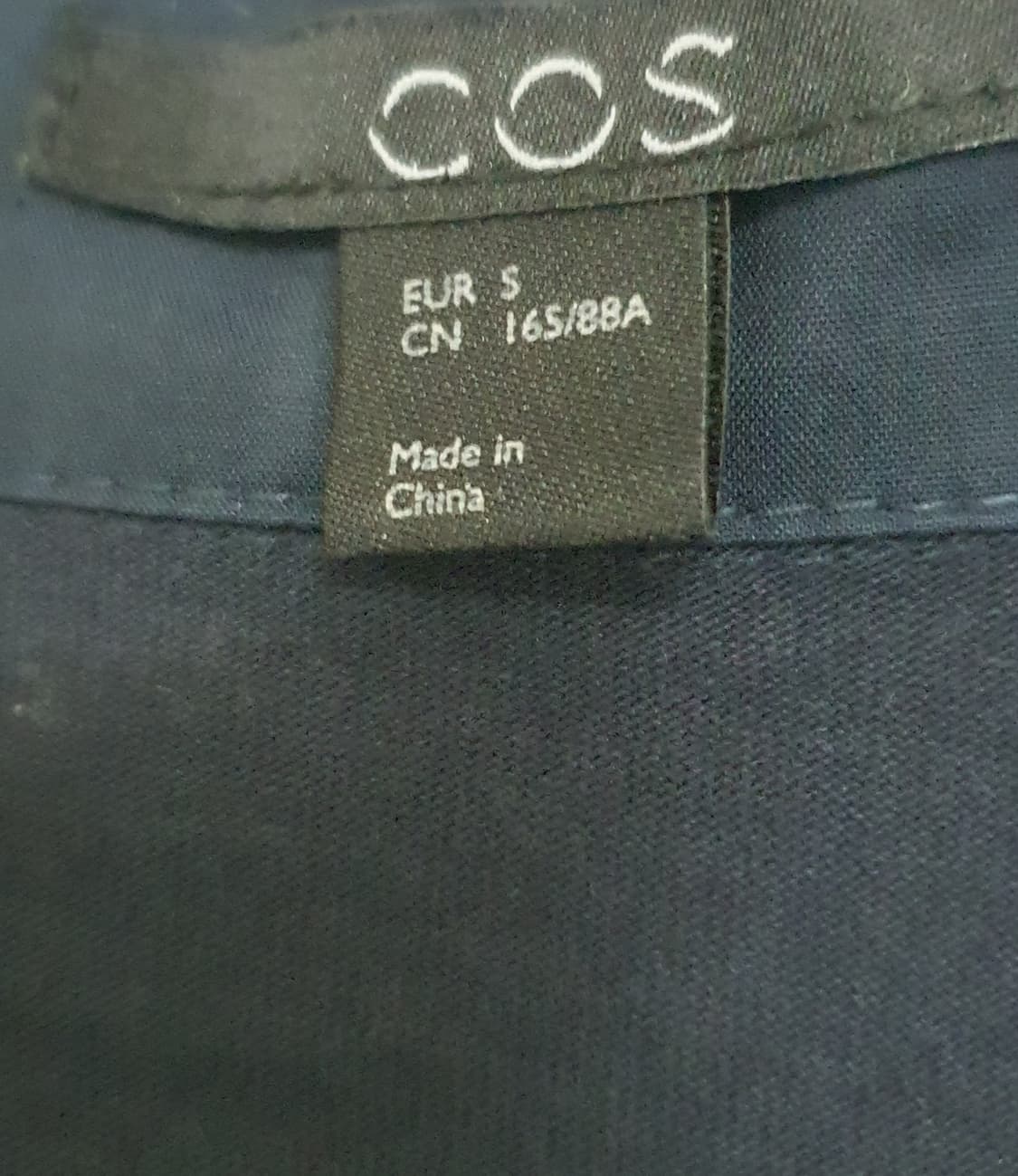 cos 코스 우븐 벨트 셔츠 네이비 s사이즈 상품이미지5