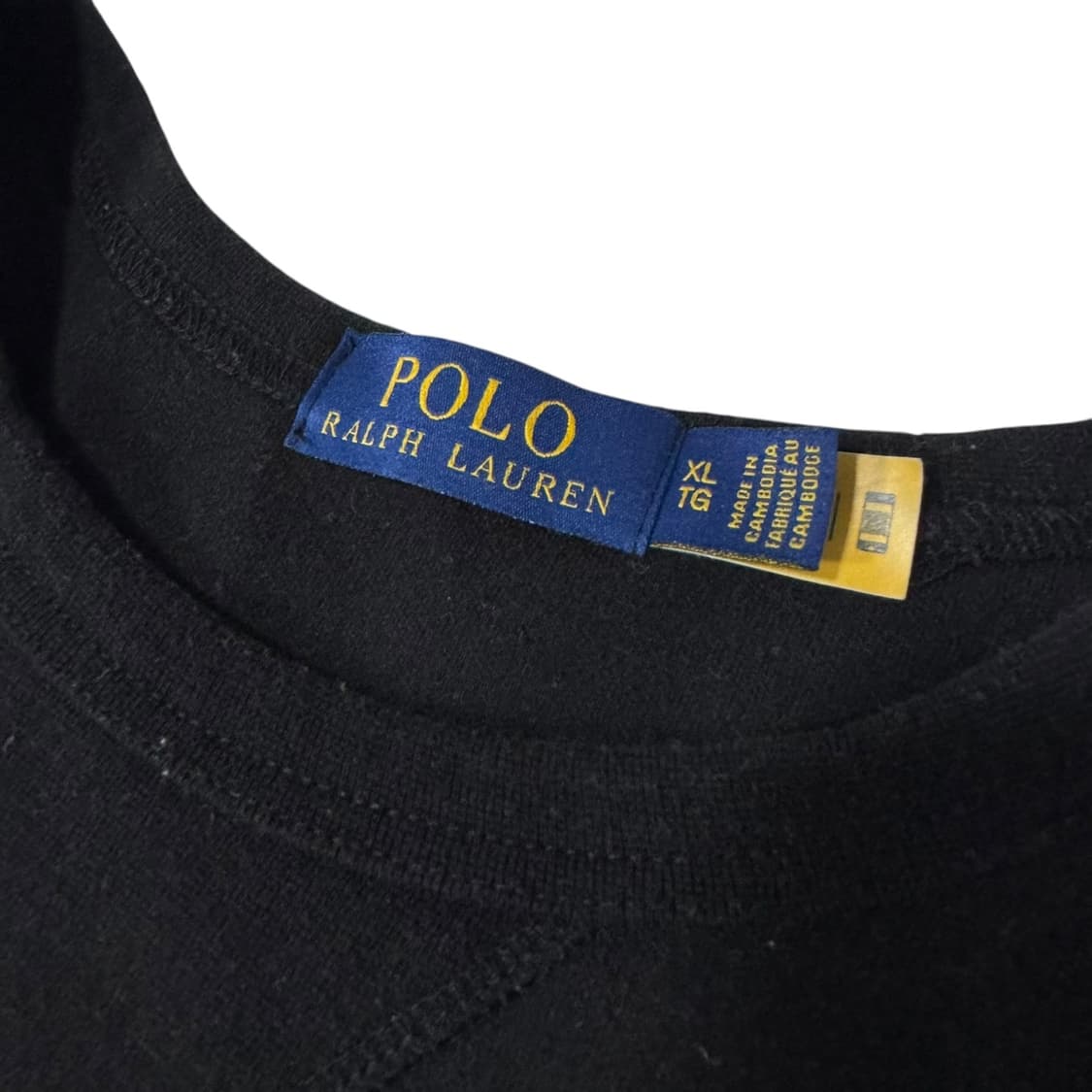 신형 QR라벨 폴로 랄프로렌 블랙 맨투맨 상품이미지3