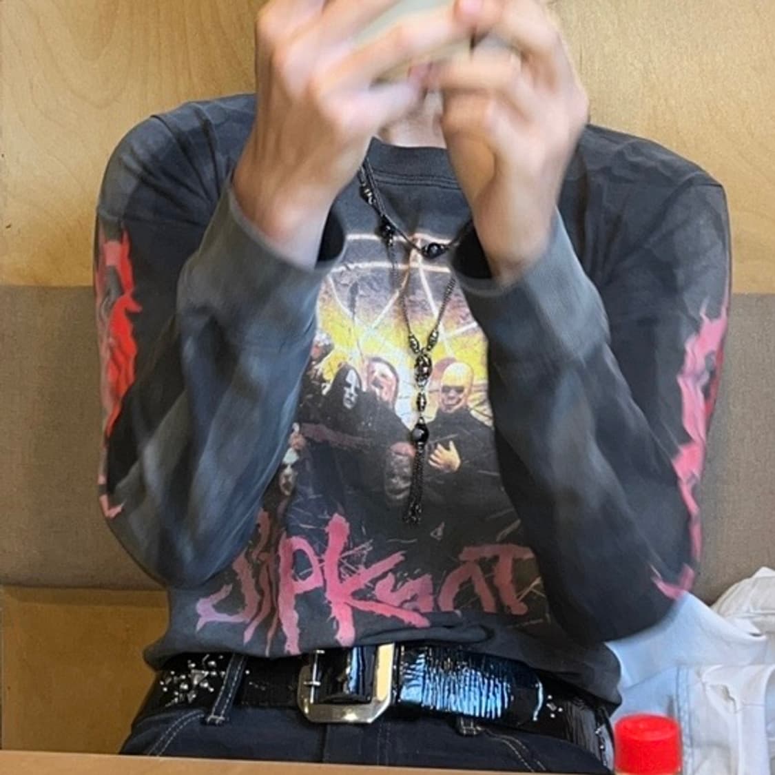 00s slipknot 슬립낫 하드페이딩 롱슬리브 빈티지 밴드티 S 상품이미지2