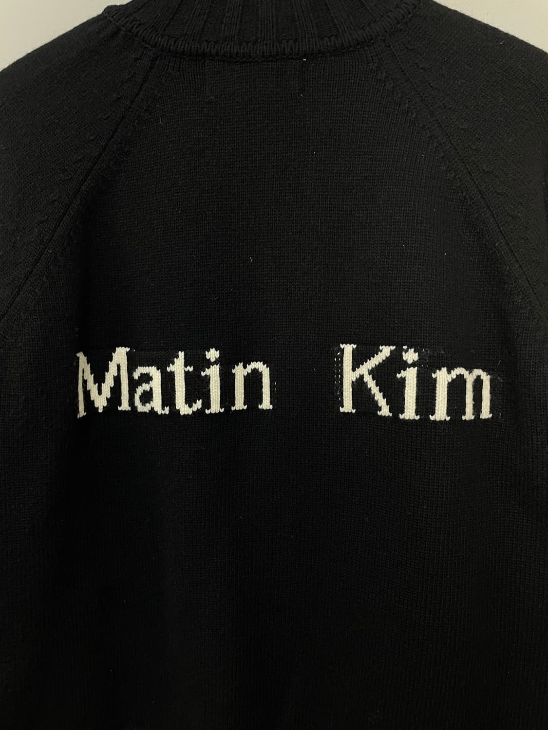 마뗑킴 백로고 블랙 니트 집업 H2359 상품이미지5